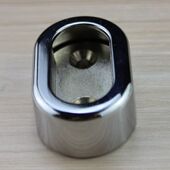 卧室衣柜挂衣杆固定底衣托座衣通拖铝合金衣架杆配件椭圆形法兰座