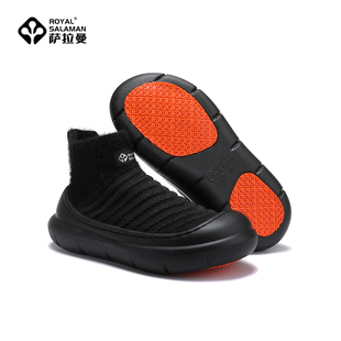 Salaman萨拉曼秋冬保暖棉鞋便捷一脚蹬加绒马丁靴防滑耐磨靴子