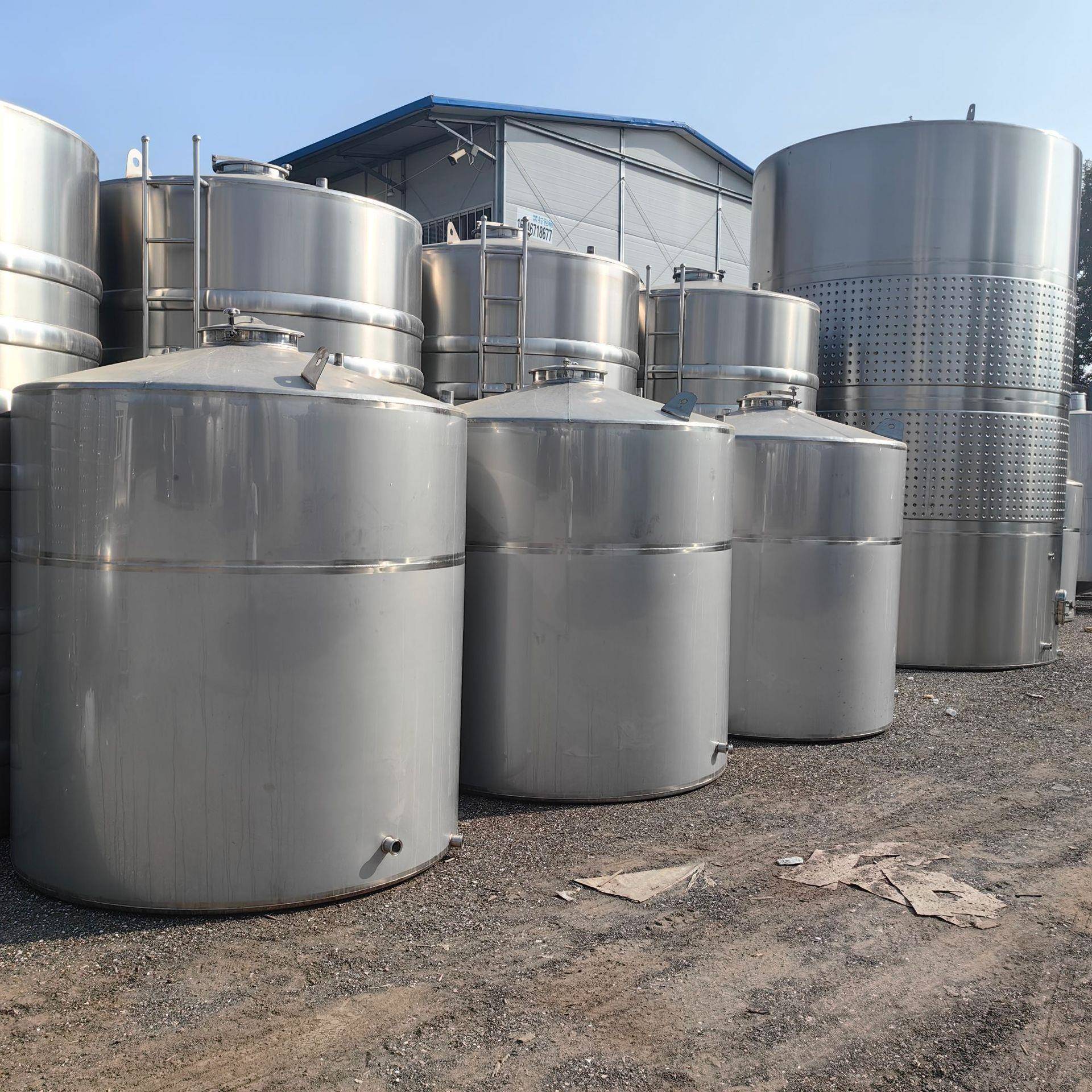 食品级304不锈钢储酒罐立式液体存储罐10立方储水罐