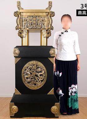 金属鼎大型落地摆件酒店公司客厅大厅装饰品开业乔迁礼品高档铜鼎