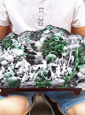 玉石原石寿山石雕芙蓉石风水玄关摆件奇石观赏石冲锋陷阵