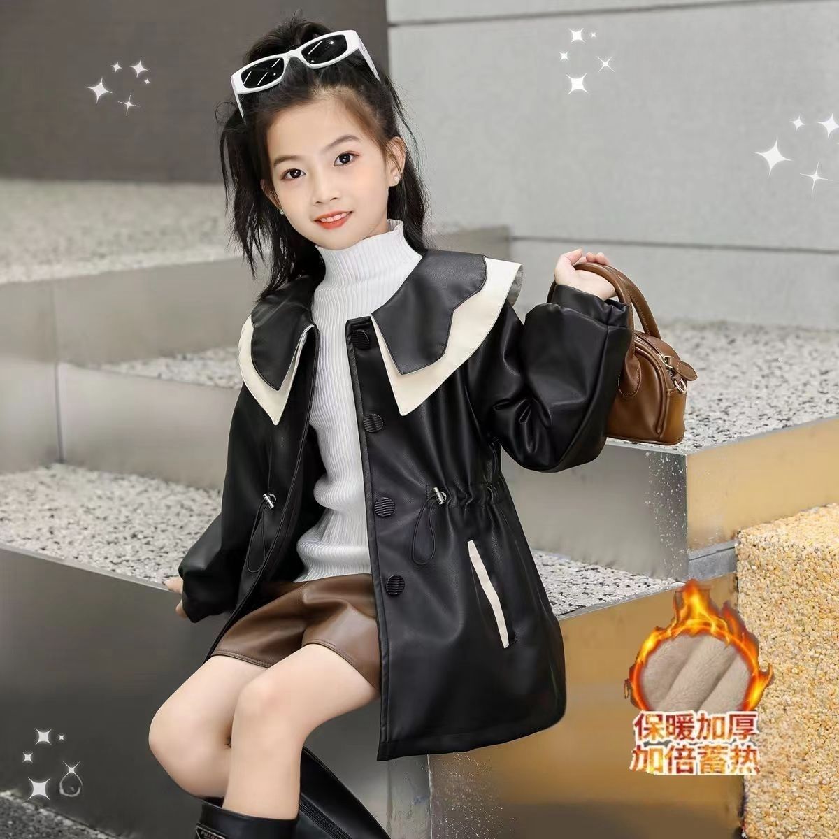 女童冬装毛里皮衣2024新