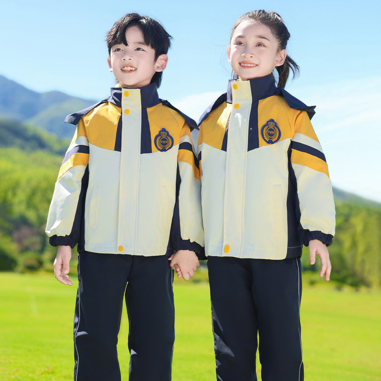 小学生班服春秋装冲锋衣可拆卸三件套儿童校服冬季加厚幼儿园园服,童装/婴儿装/亲子装,儿童冲锋衣,淘宝优惠券,粉丝福利购,淘宝优惠卷