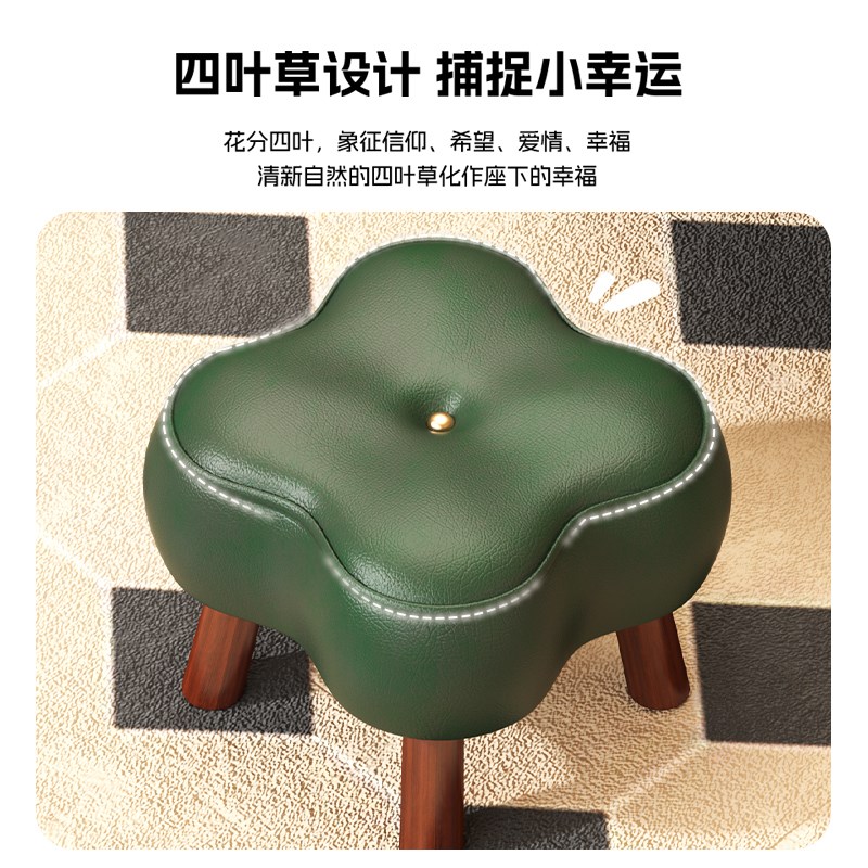 现货速发实木小凳子家用矮凳客厅茶几板凳沙发凳简约靠背小椅子门
