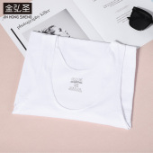 宽松汗布全棉透气中老年打底白色外穿 薄款 100%棉背心男士 纯棉夏季