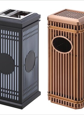 不锈钢垃圾桶酒店大o堂烟灰筒立式商用带烟灰缸灭烟桶电梯口果皮