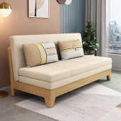 沙发床家用两用客厅小户型单人双人坐卧多功能可折叠实木沙发床