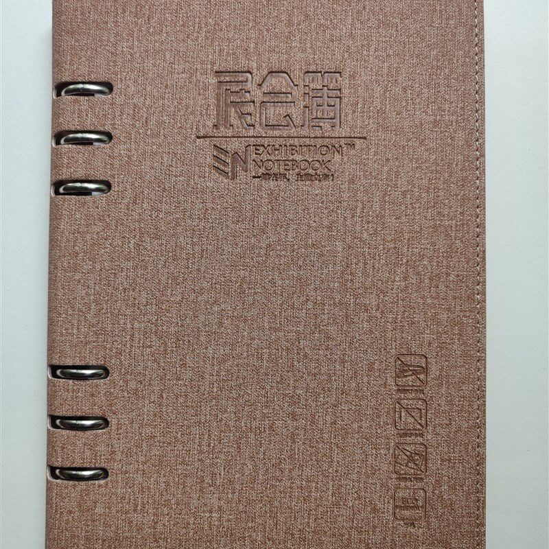 展会可备注名片记事簿展会可备z注名片笔记本客户登记本a5可换内 - 实物图