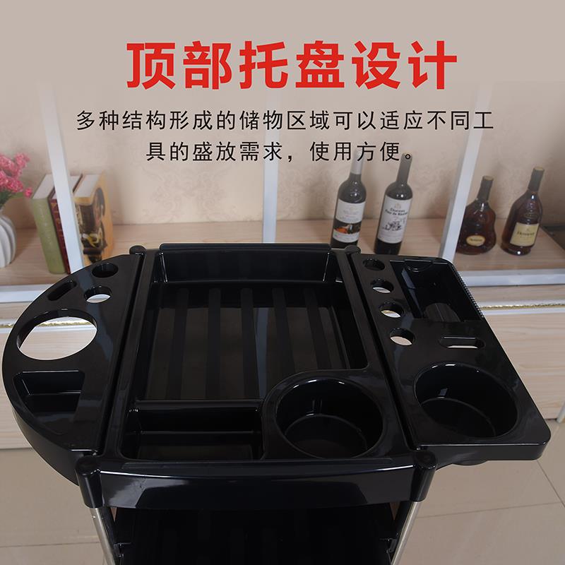 美发工具车理发店烫染推r车复古发廊五层杠车美容美发小推车工具