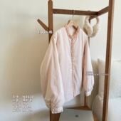 花边领减龄夹棉加厚衬衫 小文姐 W2432 外套设计小众轻薄保暖上衣