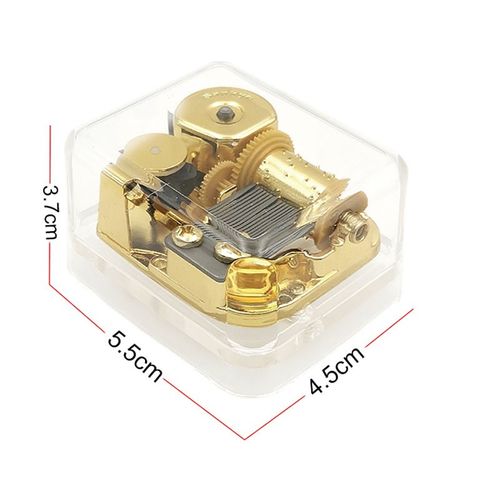 亚克力音乐盒Sankyo镀金发条机芯八音盒生日礼物家居摆件支持试听