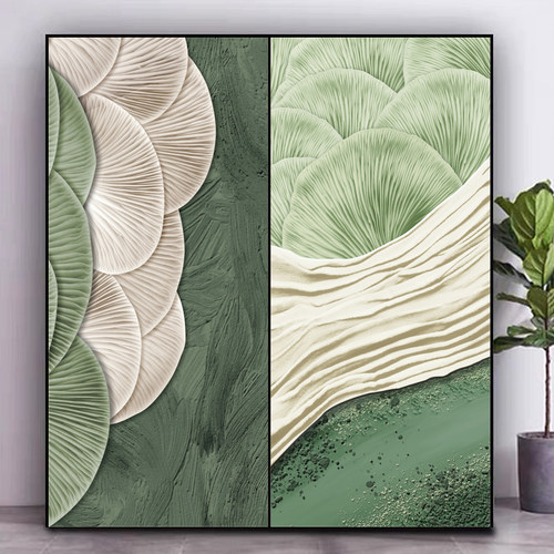 绿色系侘寂风卧室衣柜贴纸翻新自粘美化装饰门贴玻璃贴膜防水贴画