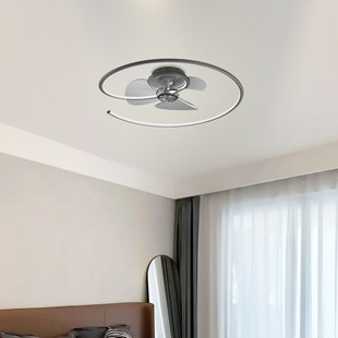 风扇灯卧室灯简约主卧房间餐厅吸顶灯适用米家app语音摇头风扇灯