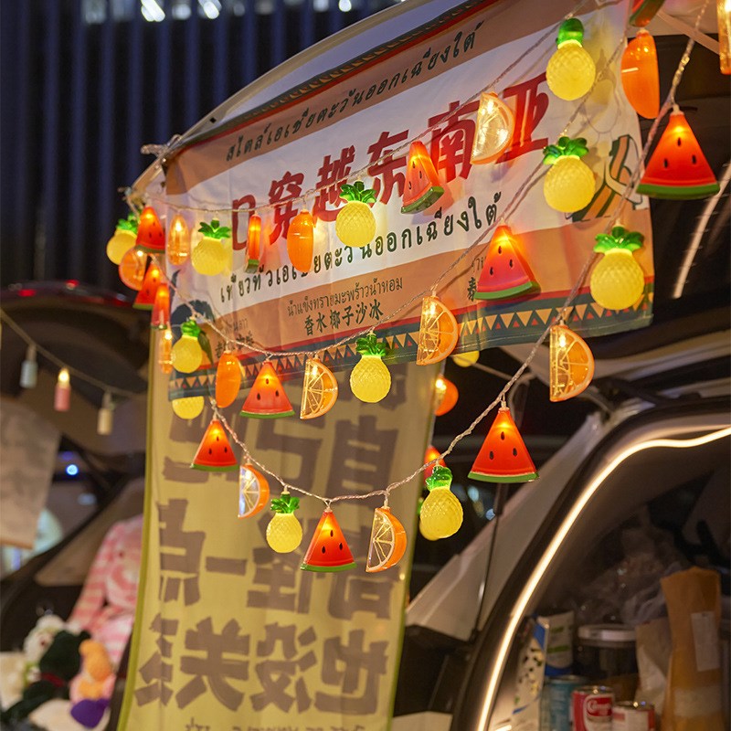 户外夜市摆摊氛围灯彩灯串灯啤酒瓶装饰灯网红后备箱场景布置神器