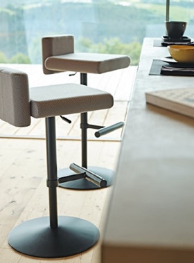 简艺 Toy SG Barstool金属彩色不锈钢旋转吧椅高脚凳可升降吧台椅