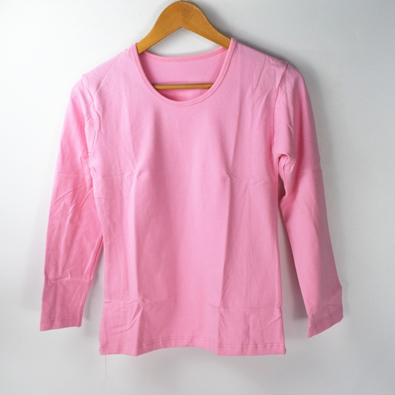 女士纯棉全棉秋衣单件低领圆领加大加肥棉毛衫上衣打底内衣长袖