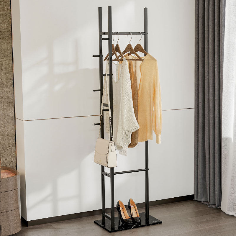 北欧入门玄关衣帽架落地轻奢风入户衣架室内挂衣架简约围巾置物架