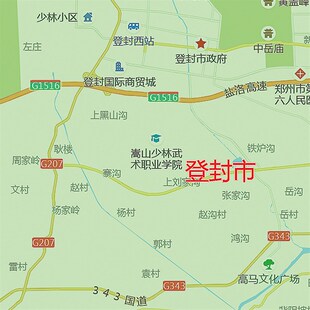 2021新款郑州市地图贴图办公室挂图高清防水墙壁贴超大装饰画定制