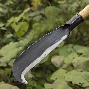 手工锻打农用柴刀砍柴刀特殊钢砍树刀劈柴砍材刀砍木弯刀户外镰刀