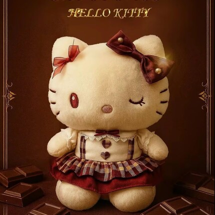 HelloKitty正品三丽鸥巧克力甜心kitty礼盒毛绒公仔生日情人节
