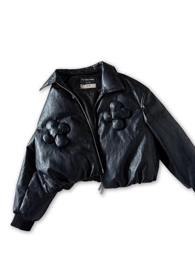 【官方正品】Not Boring Boreboi NBB 复古油蜡皮短款羽绒服