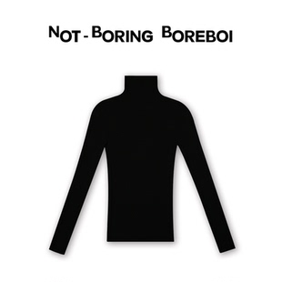 官方正品 NBB Not Boreboi 纯羊毛无缝亲肤打底T恤衫 Boring