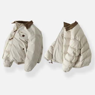 Prefab Epide 巴恩风双面穿灯芯绒底特律羽绒夹克 官方正品