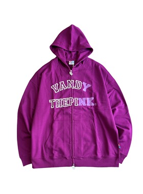 【官方正品】VandyThePink 紫色拉链卫衣 男女同款