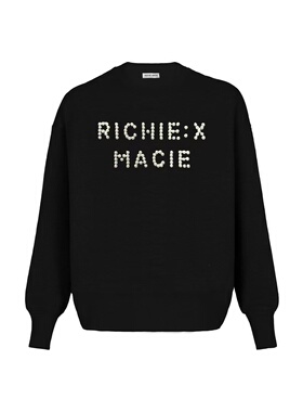【官方正品】RICHIE MACIE 钉珠圆领卫衣