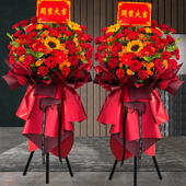 开业花篮鲜花速递同城北京上海杭州广州乔迁开张大麦全国花店配送