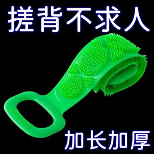 硅胶沐浴巾搓澡神器搓澡巾洗澡巾沐浴搓背按摩洗澡搓背神器拉背条