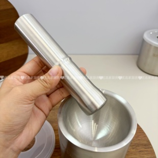 优选家304不锈钢捣蒜器家用捣碎罐手动蒜泥器蒜子捣药器研钵擂钵