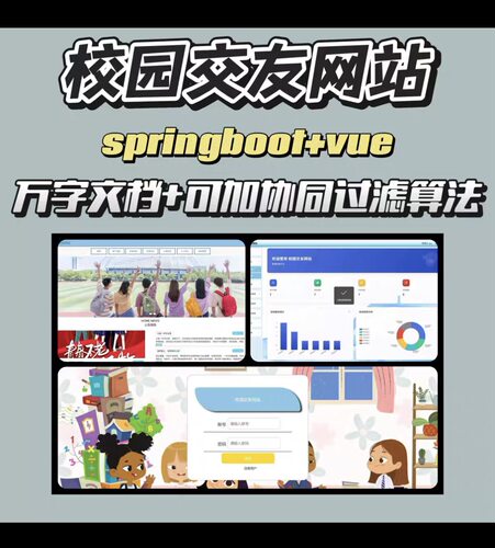 校园交友网站 springboot 可加协同过滤推荐算法 万字文档 Java