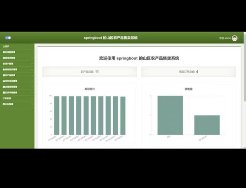 山区农产品售卖系统（SpringBoot+vue3）