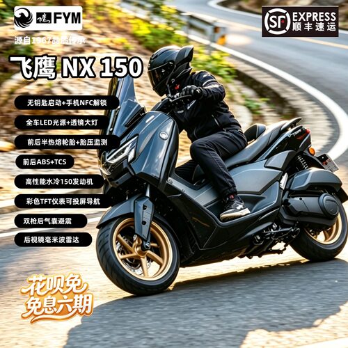 飞鹰NX150水冷旅行踏板