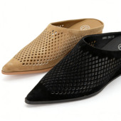 潮流尖头坡跟拖64040 时尚 宁儿专享