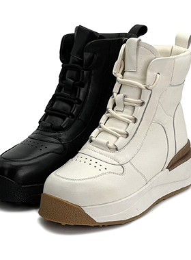 【雪山之巅】【第三代升级】 羊毛里厚底系带保暖靴58027