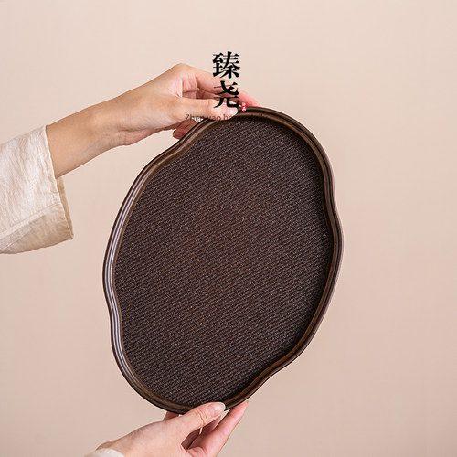 中式竹制托盘茶托盘干泡台臻尧