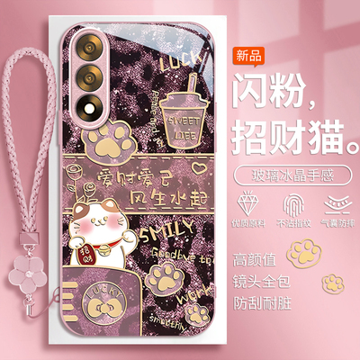 适用一加新款高级感小清新玻璃壳