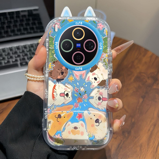 适用vivoX300手机壳X200ultra围观狗狗X100S创意支架公仔x90可爱x80卡通x70保护套S30网红爆款s20高级感女s19