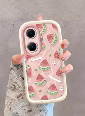 适用红米Turbo4Pro手机壳turbo3夏日西瓜radmi小米note14女新款13Pro+高级感12小清新11全包硅胶防摔10保护套