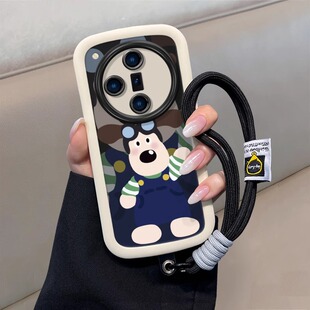 OPPOfindx7手机壳新款find全包防摔x6掌门狗x5可爱x3卡通OPPO系列软壳reno12硅胶k11情侣女款10Pro+攀岩挂绳