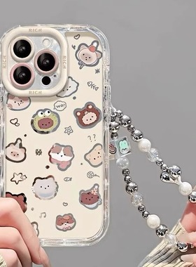 适用iQOOZ10turbo手机壳Neo10动物头像Z9x新女款neo8/7全包防摔6/5s夏季带挂绳iQOO13/12/11可爱卡通网红爆款