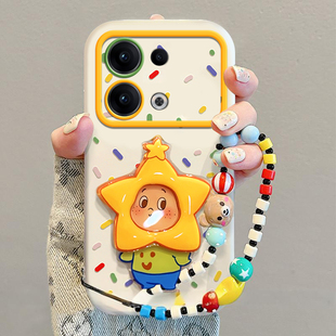 适用OPPOReno13手机壳Reno14星星人支架12Pro新款硅胶软壳11/10全包防摔reno9带挂绳8Pro+女款7/6可爱卡通风5