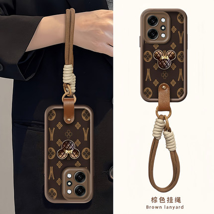 适用OPPOReno14手机壳Reno13覆古米奇12Pro可爱卡通11高级感10带挂绳reno9新款女8Pro全包防摔7/6硅胶保护套