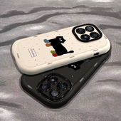 不撞壳civi3 适用小米14Pro手机壳新款 女13ultra泼墨猫咪civi4Pro情侣款 2全包MIUI11超薄防摔12s可爱12x卡通