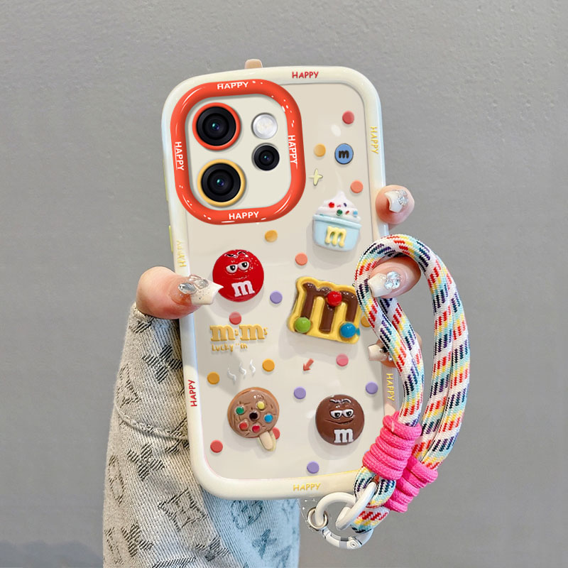 适用OPPOReno15手机壳15Pro棒棒糖m豆14女新款13高级感12个性创意11支架手链10保护套reno9全包防摔8/7硅胶壳