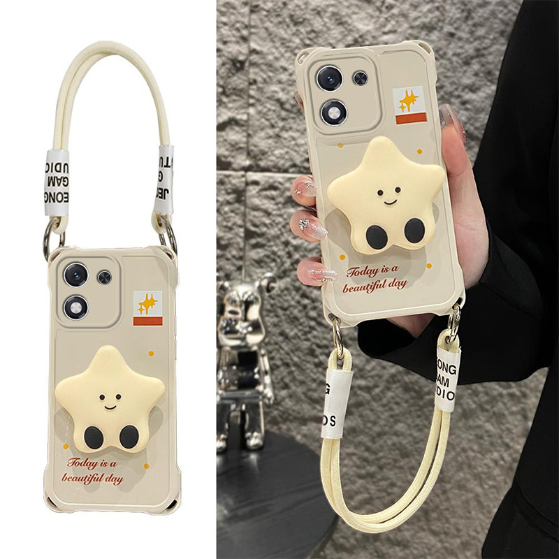 适用荣耀X70i手机壳X60GT星星支架X50Pro新款带挂绳X40i四角防摔壳honor高级感女X30网红爆款x70超好看保护套,3C数码配件,手机保护套/壳,淘宝优惠券,粉丝福利购,淘宝优惠卷