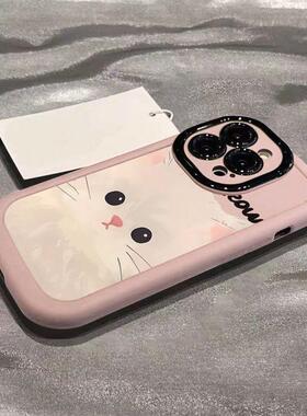 iphone15手机壳新款17promax超火苹果16plus情侣13pro泡芙壳12可爱小白11全包x防摔xs的xr套8plus高级感7/6s