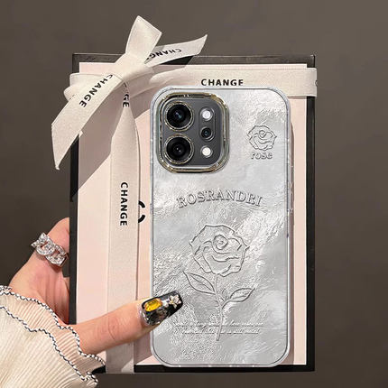 适用OPPOReno14手机壳13Pro铂金玫瑰12por高级感11镜头膜10新款女reno9/9Pro全包防摔8/7se网红爆款6/5带手炼